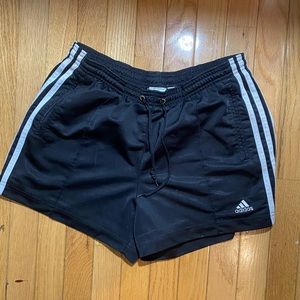 retro adidas black athletic shorts